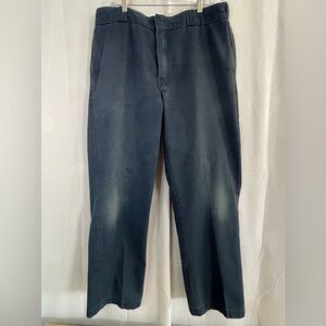 Dickies 874 work pants navy 38 x 32 distressed vintage